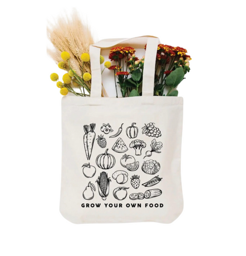 NATURE SUPPLY CO.- CREAM GROW YOUR OWN FOOD TOTE