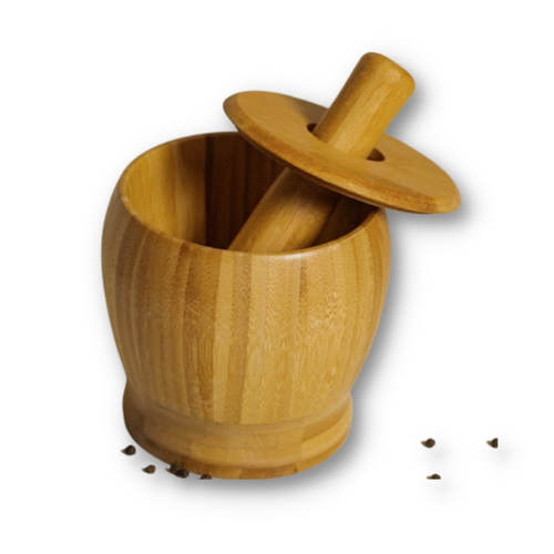 BAMBOO SWITCH- MORTAR AND PESTLE W/ LID