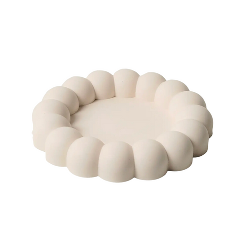 THREE SPRINGS CANDLES CO.-BUBBLE TRINKET DISH, CREAM