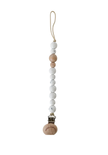 Copy of Chewable Charm - Pacifier Clip Wood + Moonstone