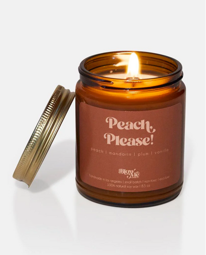BLOW ME CANDLE CO. - PEACH, PLEASE!