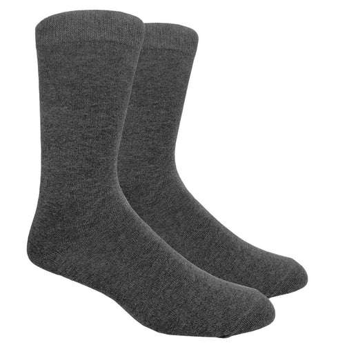 Finefit - Heather Grey Plain Dress Socks