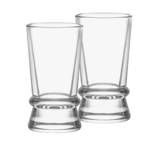 JOYJOLT-AFINA RIBBON SHOT GLASSES (PAIR OF 2)