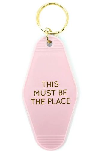 THREE POTATO FOUR- THIS MUST BE THE PLACE KEYCHAIN, PINK