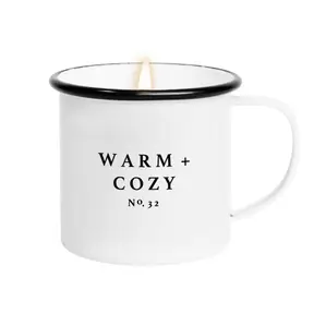 SWEET WATER DECOR- WARM AND COZY SOY MUG CANDLE